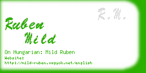 ruben mild business card